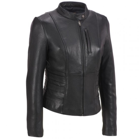 Ladies Biker Leather Jacket